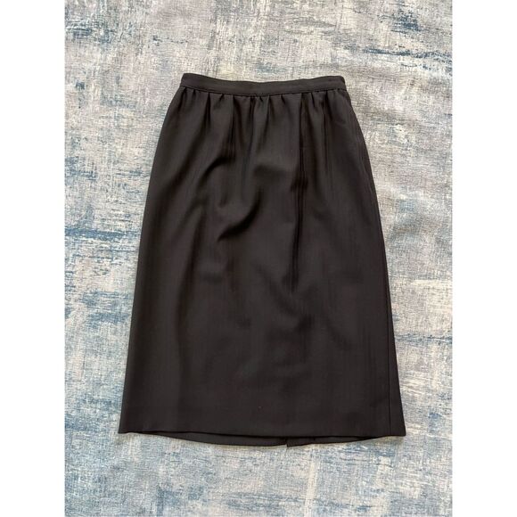 Arthur Chapnik Black Pencil Skirt w Pockets Size 8 - Picture 1 of 8